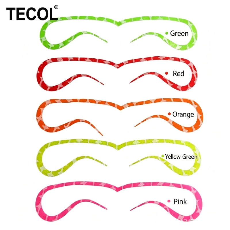 TECOL UV Heart Shape Tairaba Rubber Skirt Silicone Tassel DIY Octopus Squid Tenya Skirts Fly Tying Streamer For Madai Seabream