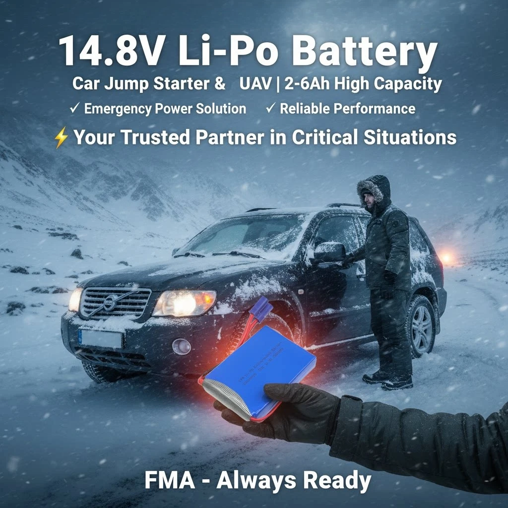 14.8V 386888 446786  606080 626786 857080 7367102 1.8AH-5.0AH Rechargeable Battery for Car Jump Starter Booster Jumper Igniter