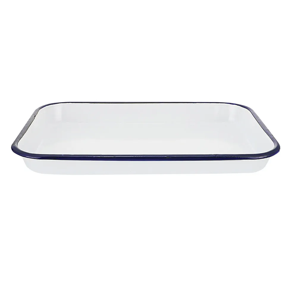 

Enamel Laboratory Tray Heavy-Duty Storage Plate for Vials Tools Organizing Drip Paint Mixing Palette Desktop Sterilized Tray