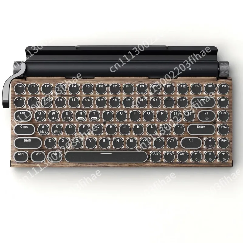 Typewriter, Steampunk, Wireless, Dual-Mode Mechanical Keyboard, Computer, Tablet