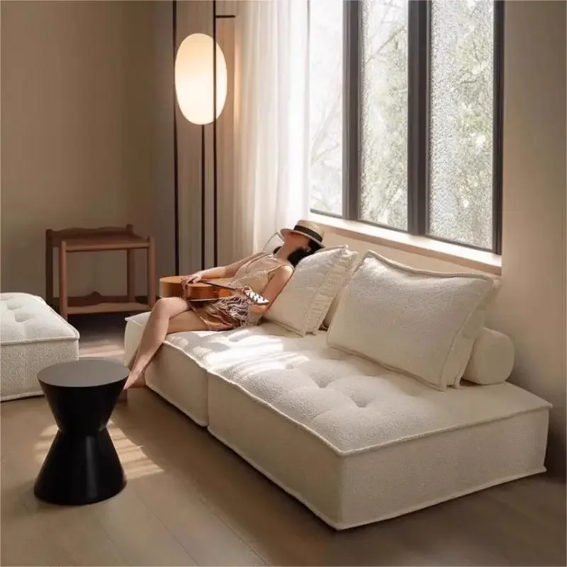 Vacuum compression sofa, square combination, no skeleton, pure sponge integrated molding, sofa fabric module