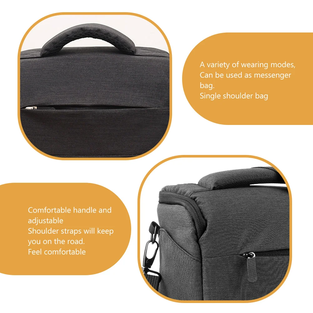

Travel Camera Bag Nylon Material Durable Large Capacity Pouch Antifalling Adjustable Straps Perfect Gift Photography Enthusiast