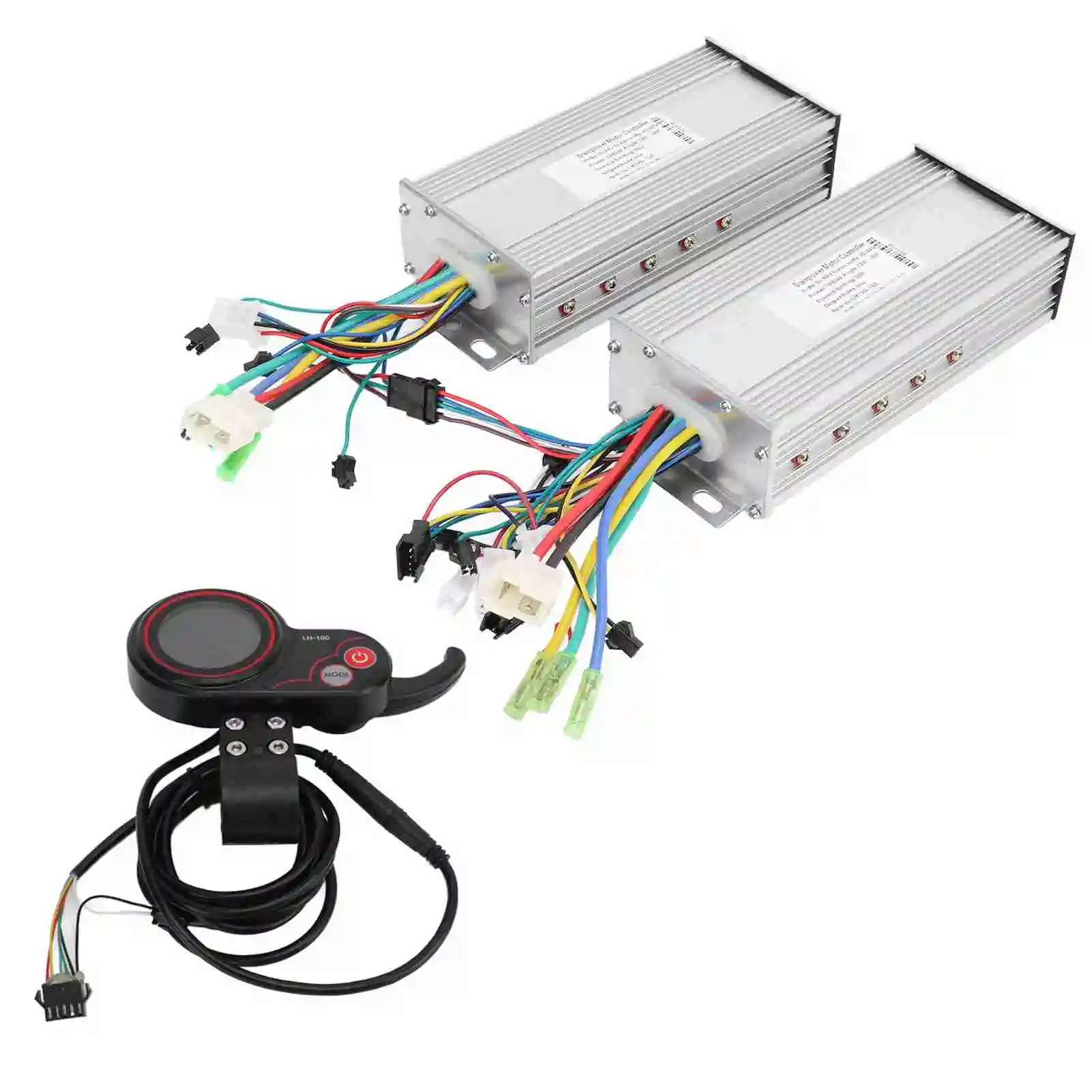 Dual Drive 36/48V 1000W Electric Bike Brushless Controller LH100 Color LCD Screen Display