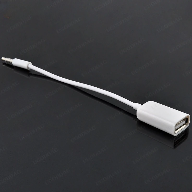 1 sztuk 3.5mm męski AUX wtyk Audio złącze USB 2. W wieku 0 konwerter męski na żeński samochodu MP3 kabel OTG złącze adaptera dla kable komputerowe