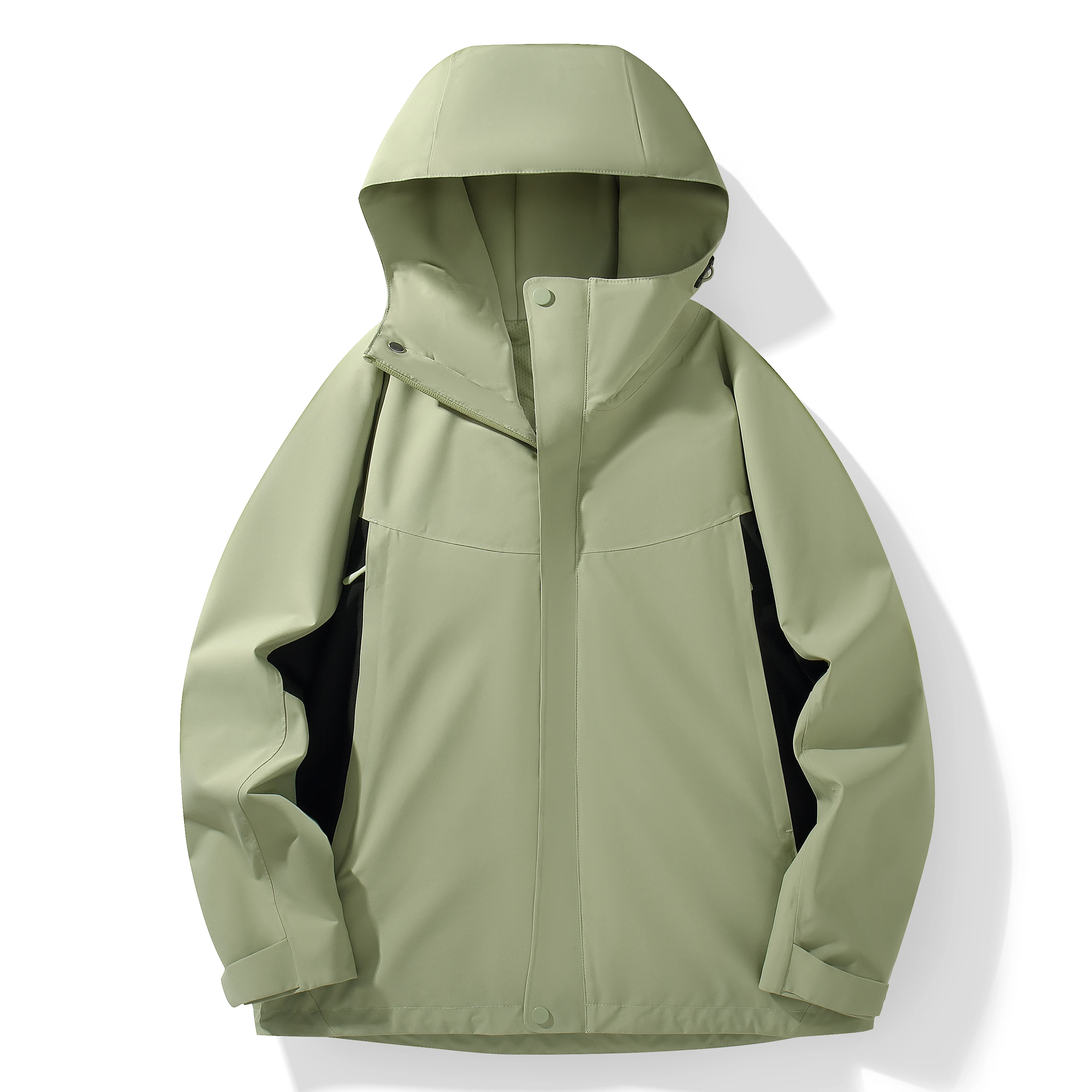 Men's Fashion Jacket Waterproof Windbreaker Outdoor Lightweight Coat Daily Wear Travel Camping Hooded Trendy Raincoat