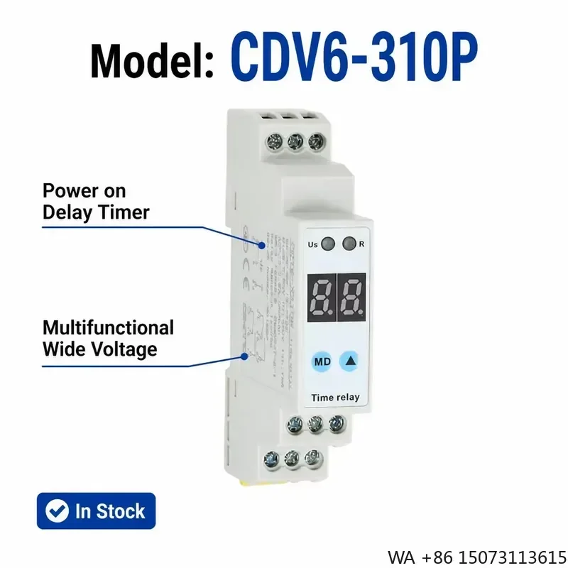 for CDV6-310P Time Relay Power on Delay Multifunctional Wide Voltage for Industrial Control High Precision
