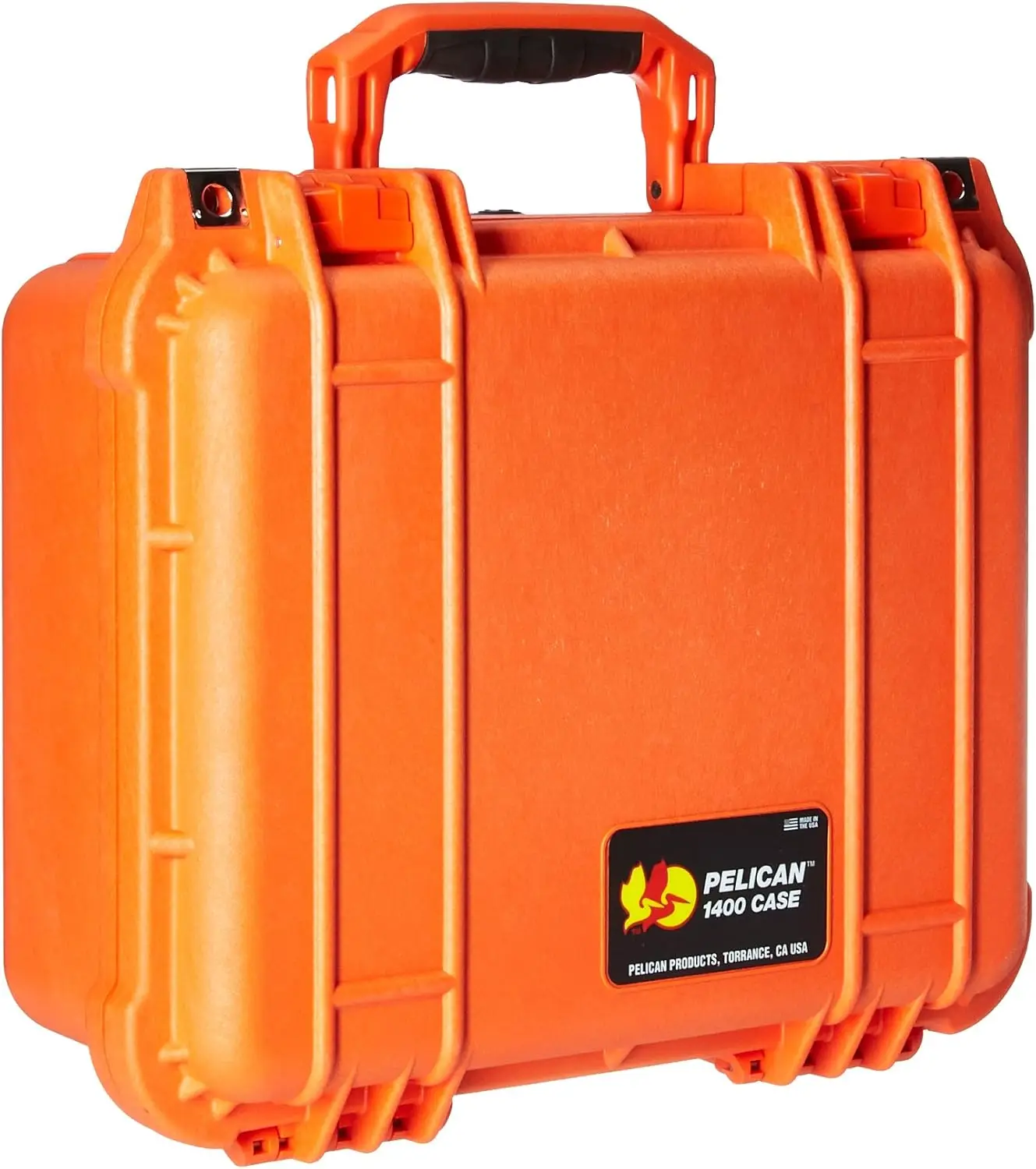 Orange Watertight Protective Case with Foam, 11.81x8.87x5.18in Interior