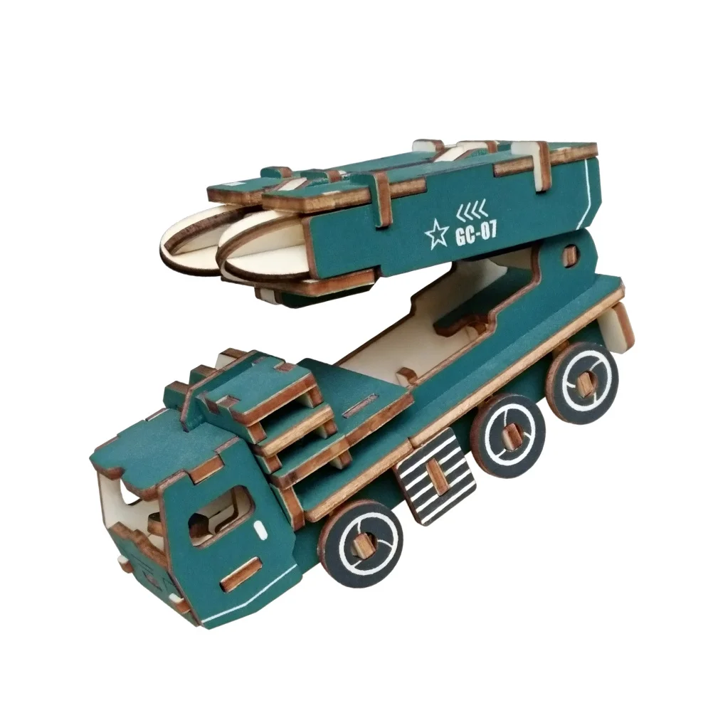 3D-Holzpuzzle, handgefertigt, Montagewerfer, Kinder-Gehirnspiel, poliertes, glattes Holz, pädagogisches Spielset für Hand-Auge