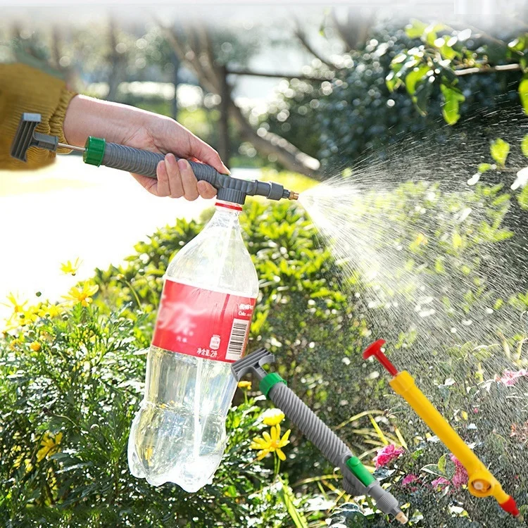 1PC Manual Pressure Sprayer High-pressure Air Pump Sprayer Handheld Garden Sprinkler Head DIY Can Beverage Bottle Sprayer