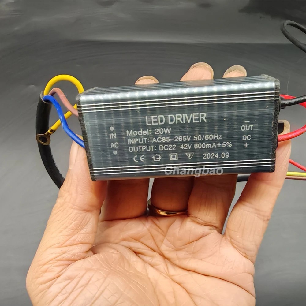

20W Constant Current High Power Led Driver 27-42VDC 600mA Waterproof IP65 20W Led Power Supply
