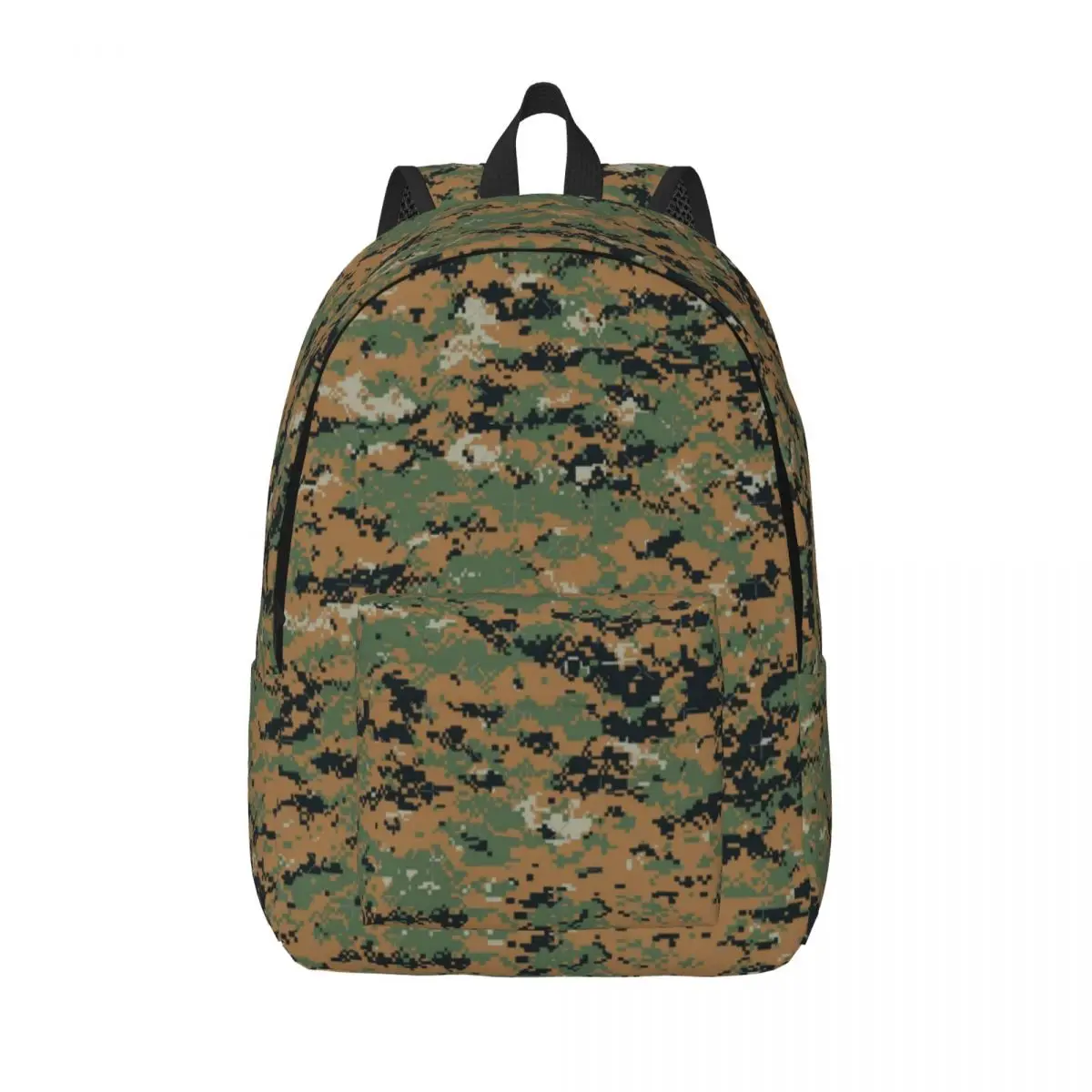 

Marpat Woodland Camouflage Backpack Middle High College School Student Armys Militarys Camo Book Bags Teens Canvas Daypack Gift