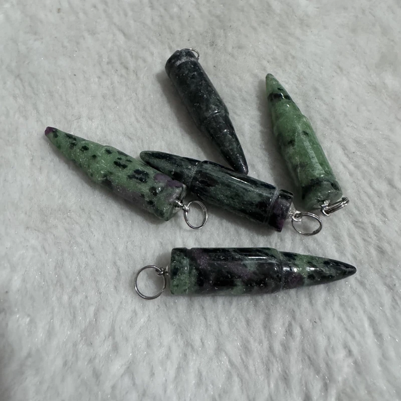 قلادة من الياقوت الطبيعي ، أحجار كريمة للشفاء ، قلادة برصاصات ، قلادة ياقوت ، 10 × 43 ، بيع بالجملة ، 5