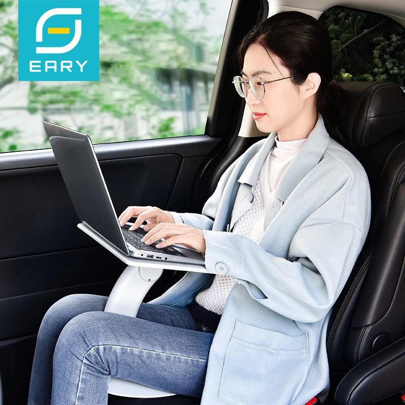 

Eary Portable Car Dining Table Laptop Stand Multi-Angle Adjustable Book Reading Holder Fit For Car Seat Sofa Bed Car Accessories