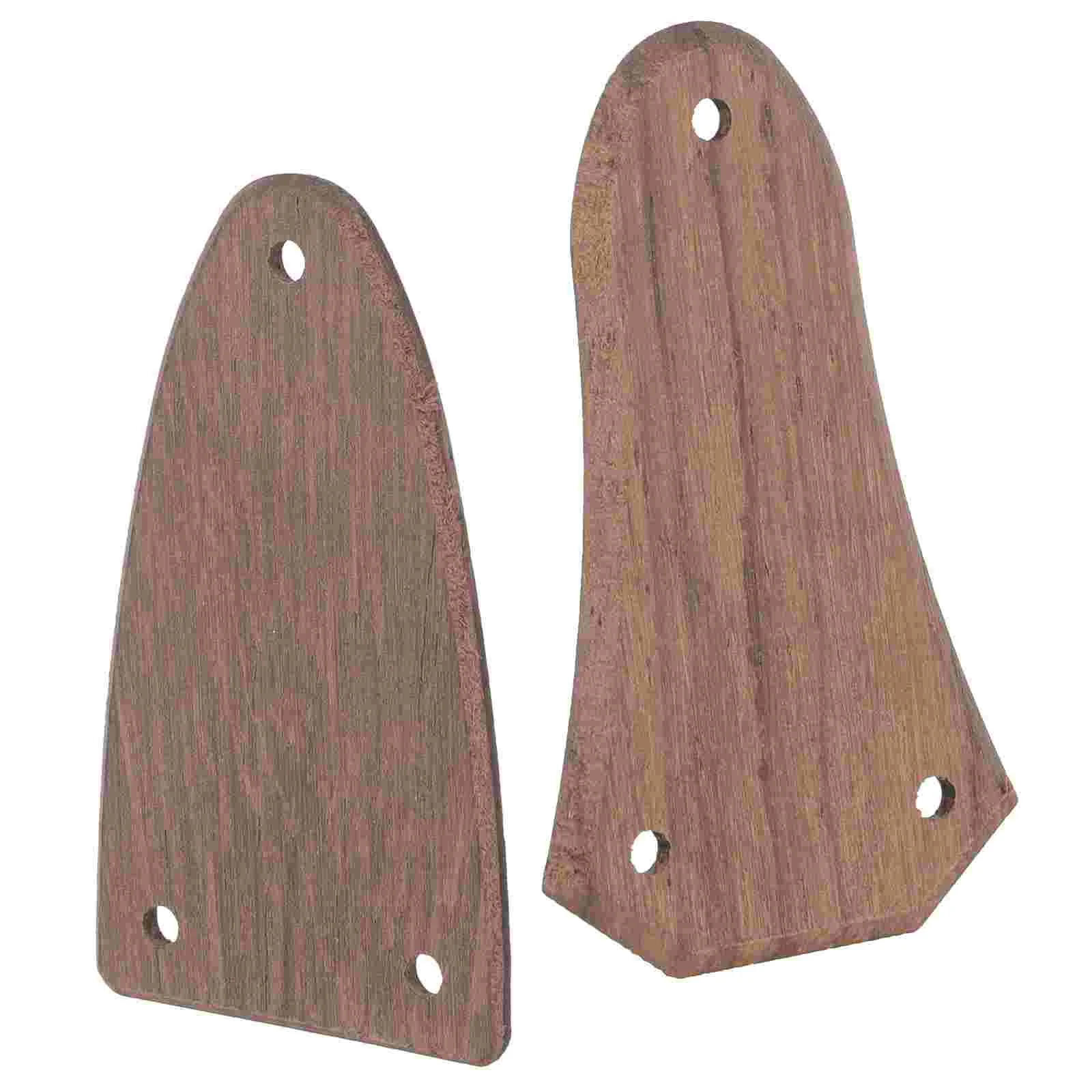 2 Pcs Guitar Fittings Electric Truss Rod Covers Restoration Replacements for Wood Parts