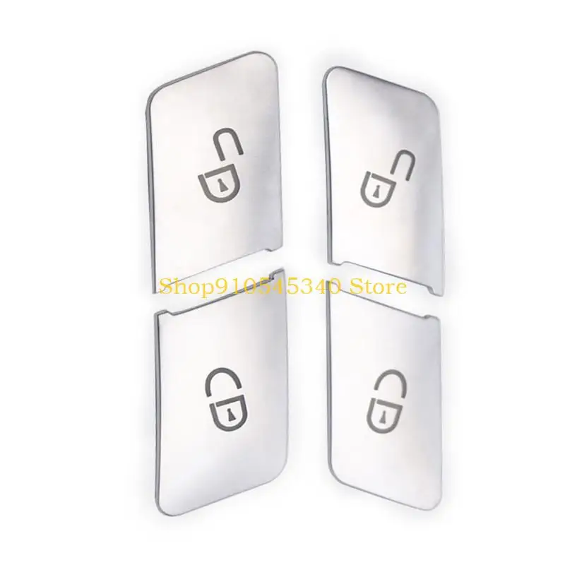 u2ja 4pcs door lock button ملصقات زر الزخرفة المناسبة لـ W204 W212 #3