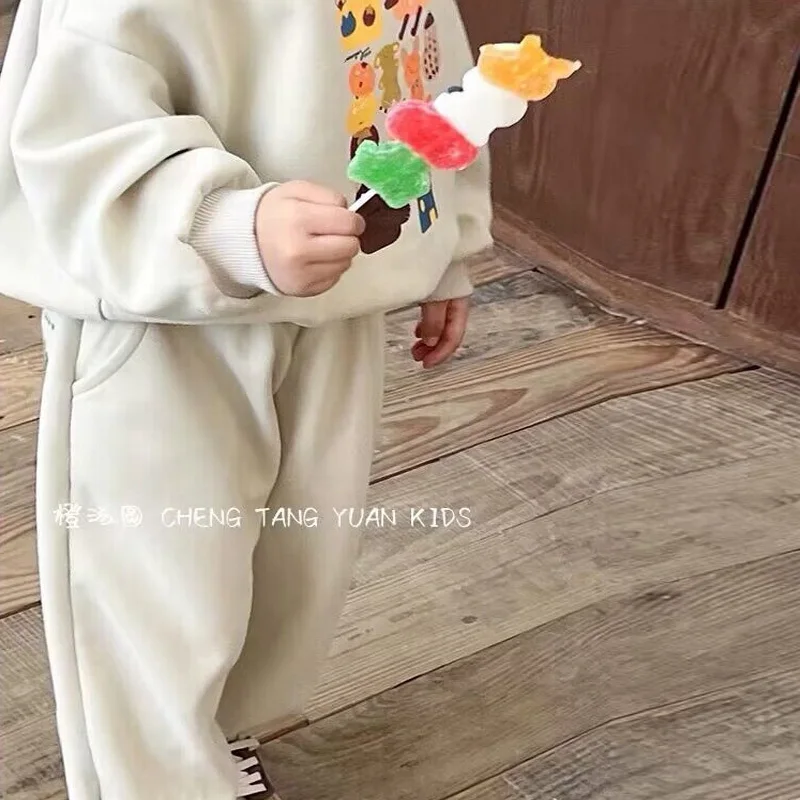 Children Clothing Suits New Kindergarten Autumn Spring Sets Baby Boys Girls Sports Print Sweatshirts+Sweatpants 2Pcs Outfits