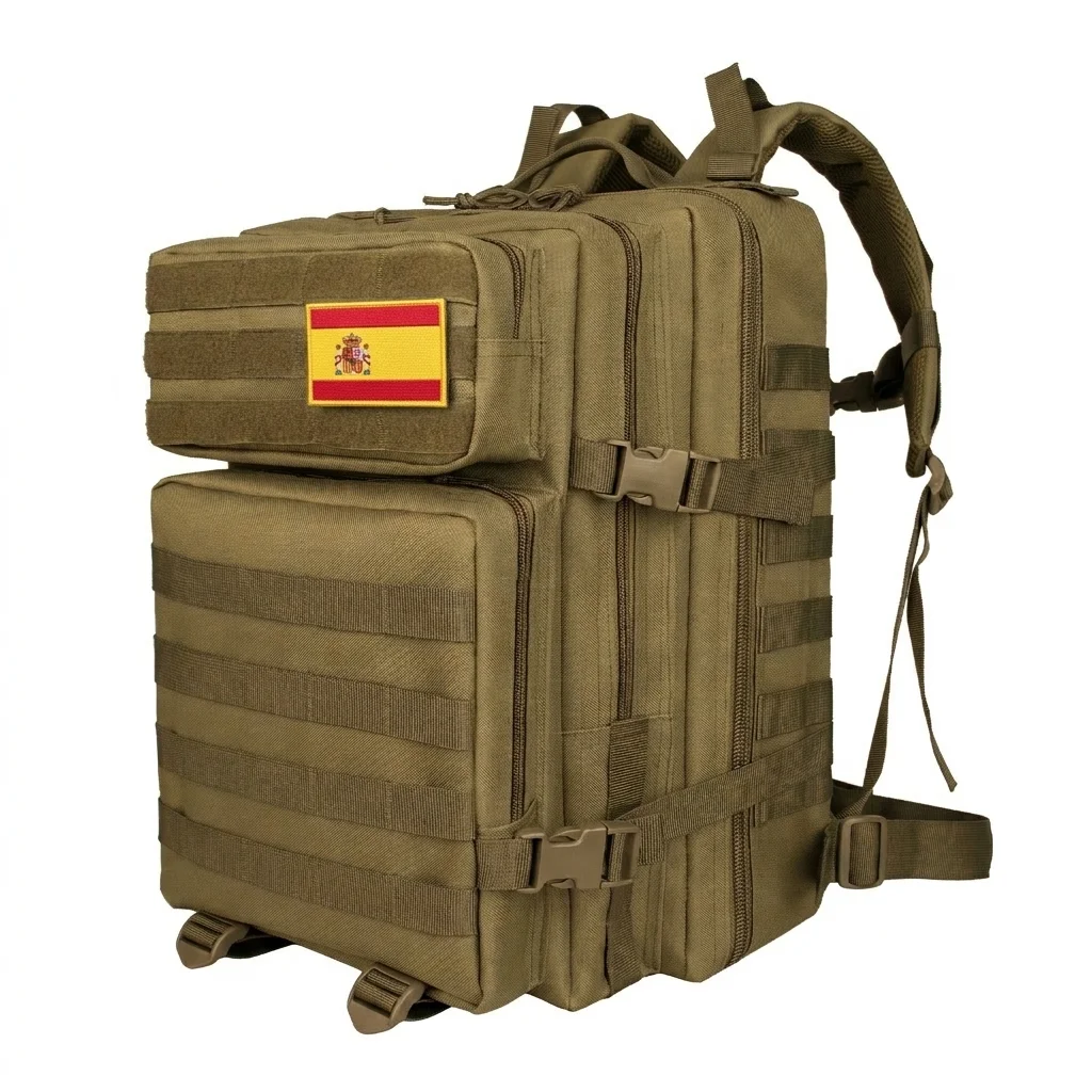 Mochila de trekking de 50L/32L, mochila táctica impermeable de gran capacidad, diseño sólido, ideal para senderismo, camping, viajes, deportes y actividades al aire libre