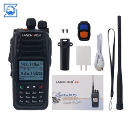 HG-UV79UV 블루투스 워키토키, VHF UHF 라디오, 휴대용 트랜시버, 항공 밴드 포함, 10W, 5km