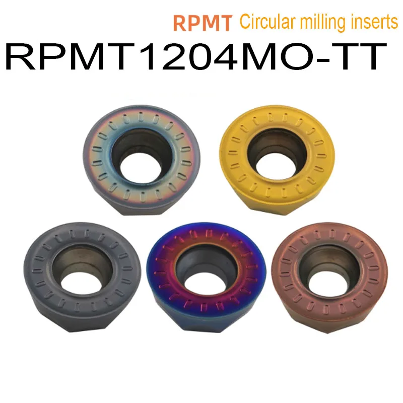 

10PCS RPMT Carbide Insert RPMT1204MO RPMT 1204MO Indexable CNC carbide Round milling insert RPMT1204 RPMW
