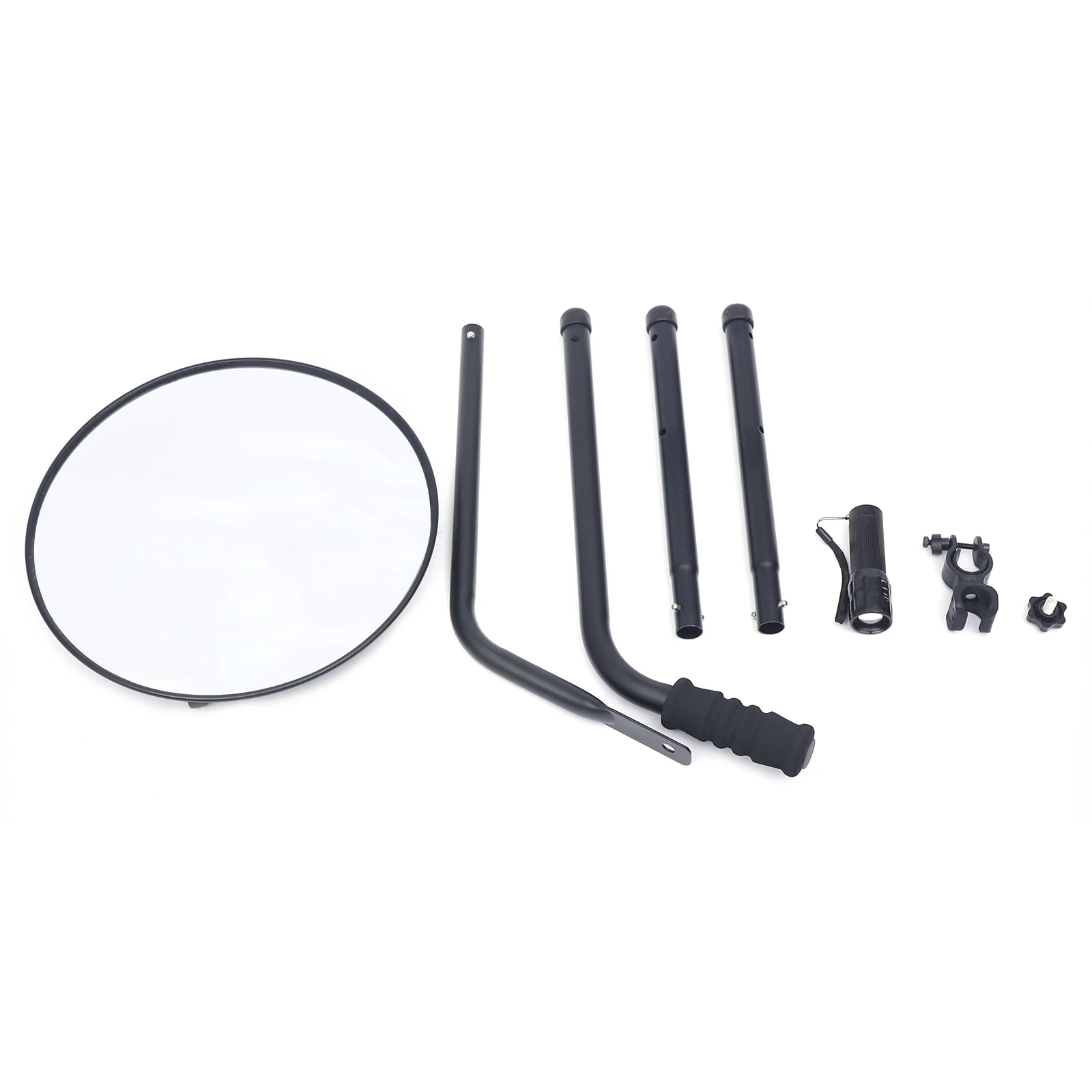 12'' Car Under Vehicle Inspection Mirror Security Mirror Wheel w/ LED Light US