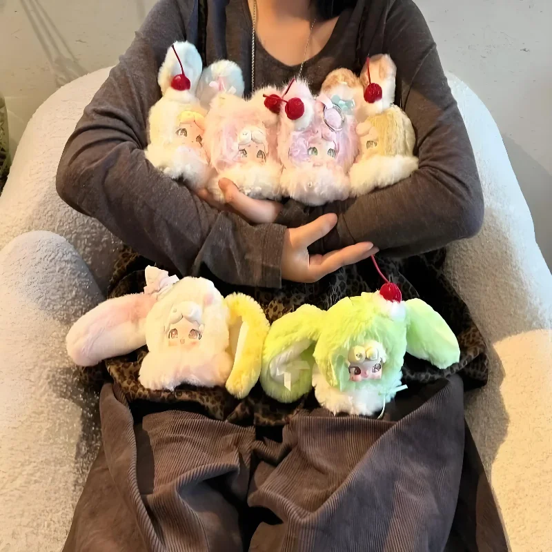 LuckyDeerNai Velvet Ice Series Niedliche Plüschpuppe Blind Box Schlüsselanhänger Taschen Dekoration Mystery Box Actionfigur Spielzeug Überraschungsgeschenk