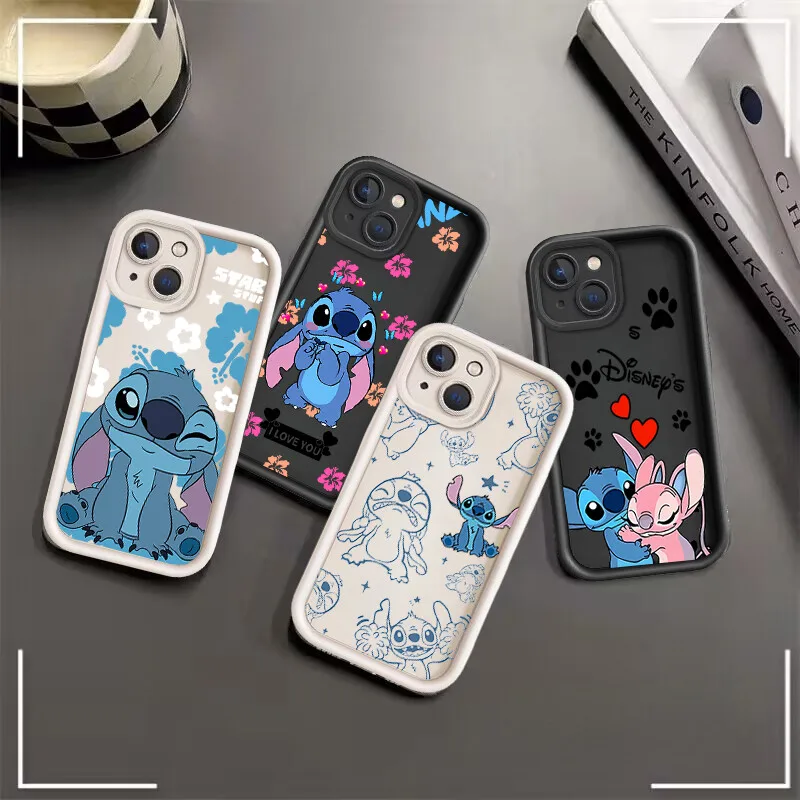 Lovely Stitch Case For Samsung Galaxy S26 Ultra S25 FE 5G S24 S23 S22 Ultra Plus A56 A54 A53 A17 A16 5G TPU Disney Soft Cover