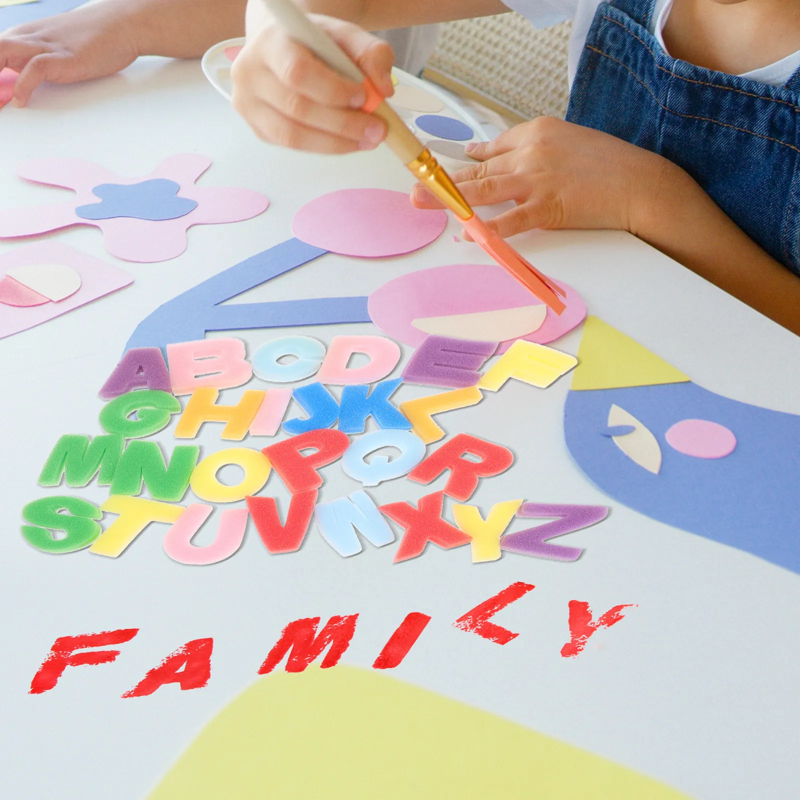 1 zestaw gąbkowych stempli dla – Art And Craft Letter Z recenzja i cena