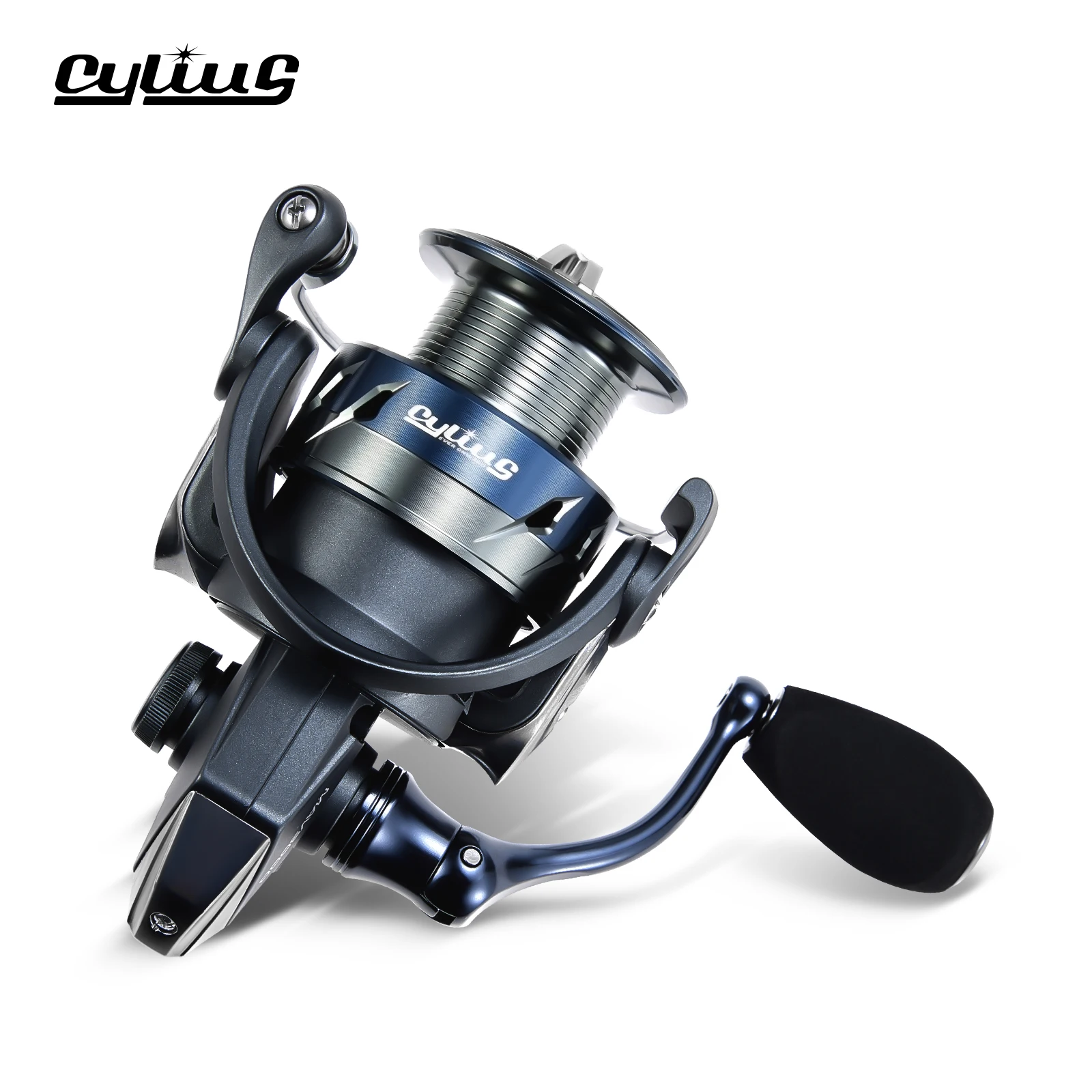 Cylius AVISPARK Spinnrolle 15KG Maximale Bremskraft 5,2:1 Übersetzungsverhältnis Ultra-Glatt Leistungsstarke Salzwasser-Spinnrolle
