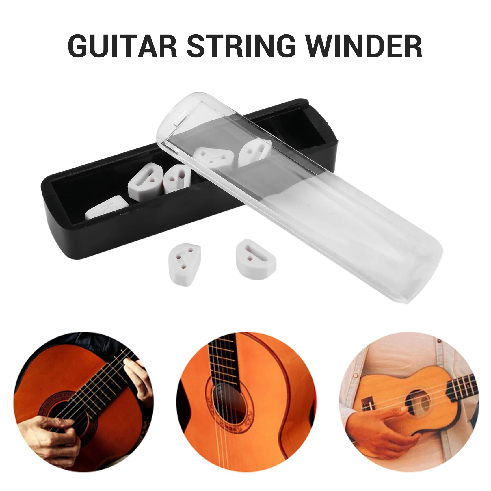 TUREBG Guitar String Triangle Chord Tie for Stringed Instruments Acoustic Guitar Parts Accessories