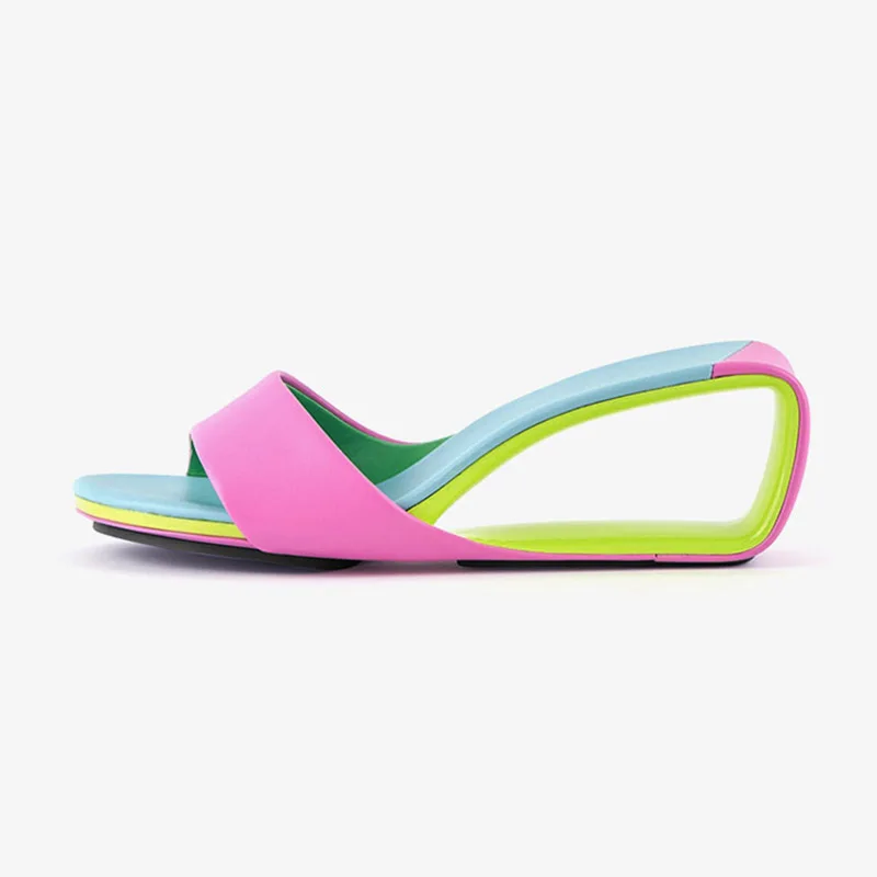 Phoentin High wedge Heels Modern Slippers Open Toe Women Summer 2023 new Ladies Outside Footwear elegant Sandals size 41 FT2533