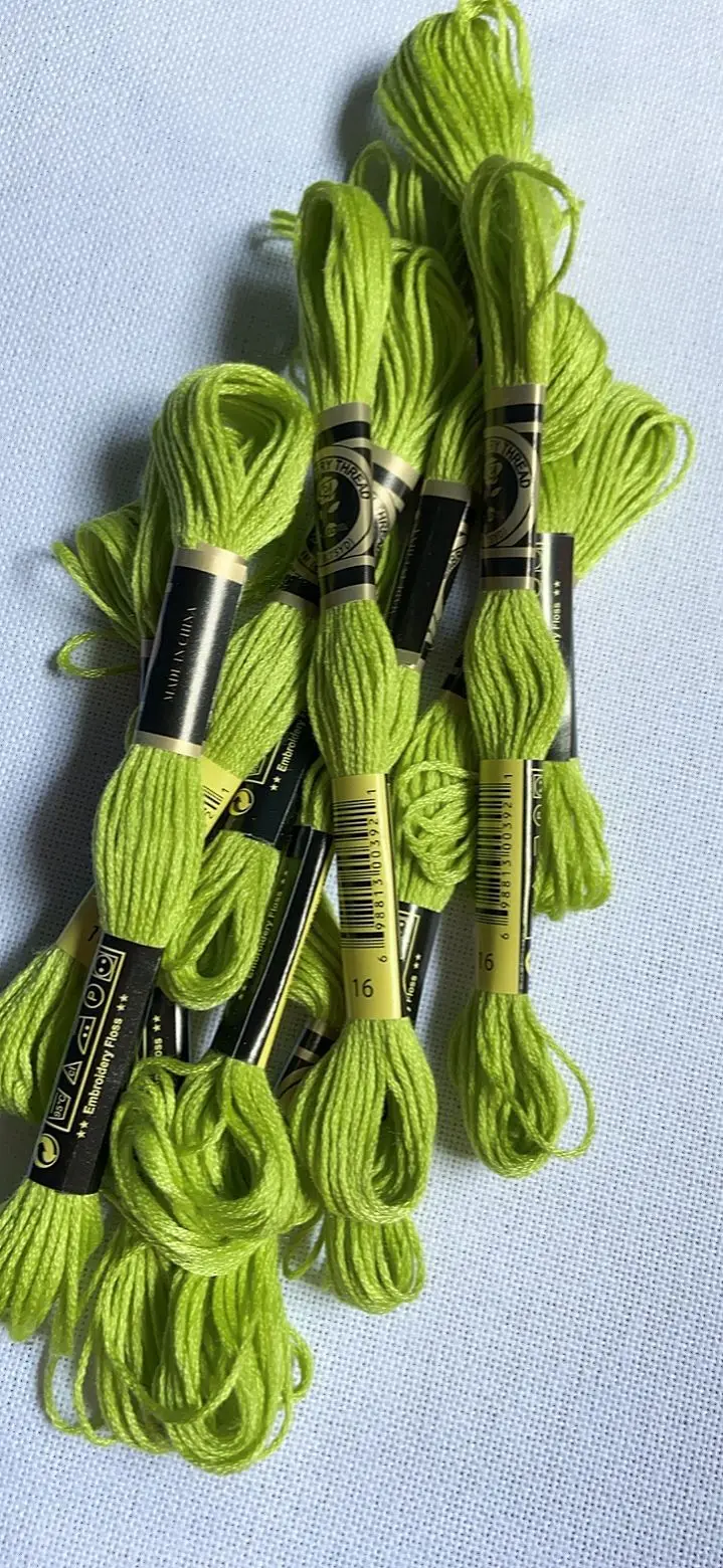 

10 шт./лот, набор ниток для вышивки крестиком, нить для вышивания для начинающих, браслет для рукоделия «сделай сам», Craft8M, моток без повторения, Радуга, DMC CODE 16