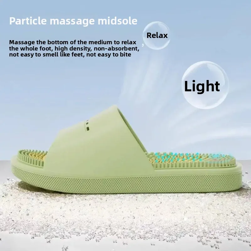 شباشب تدليك صيفية جديدة للنساء، نقاط الوخز للقدم المنزلية، حمام، لوحة ضغط الأصابع المضادة للانزلاق، شباشب رائعة للنساء