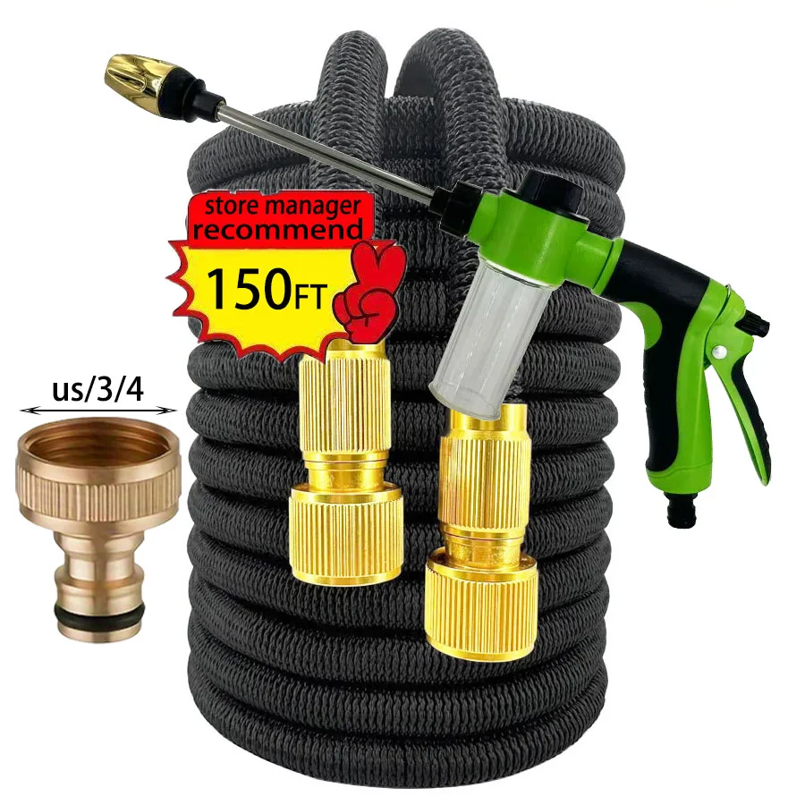 

High Pressure Garden Hose, Expandable Magic Hose For Garden Watering And Cleaning, US3/4 Joint Sprinkler Head, Sprinkler Device