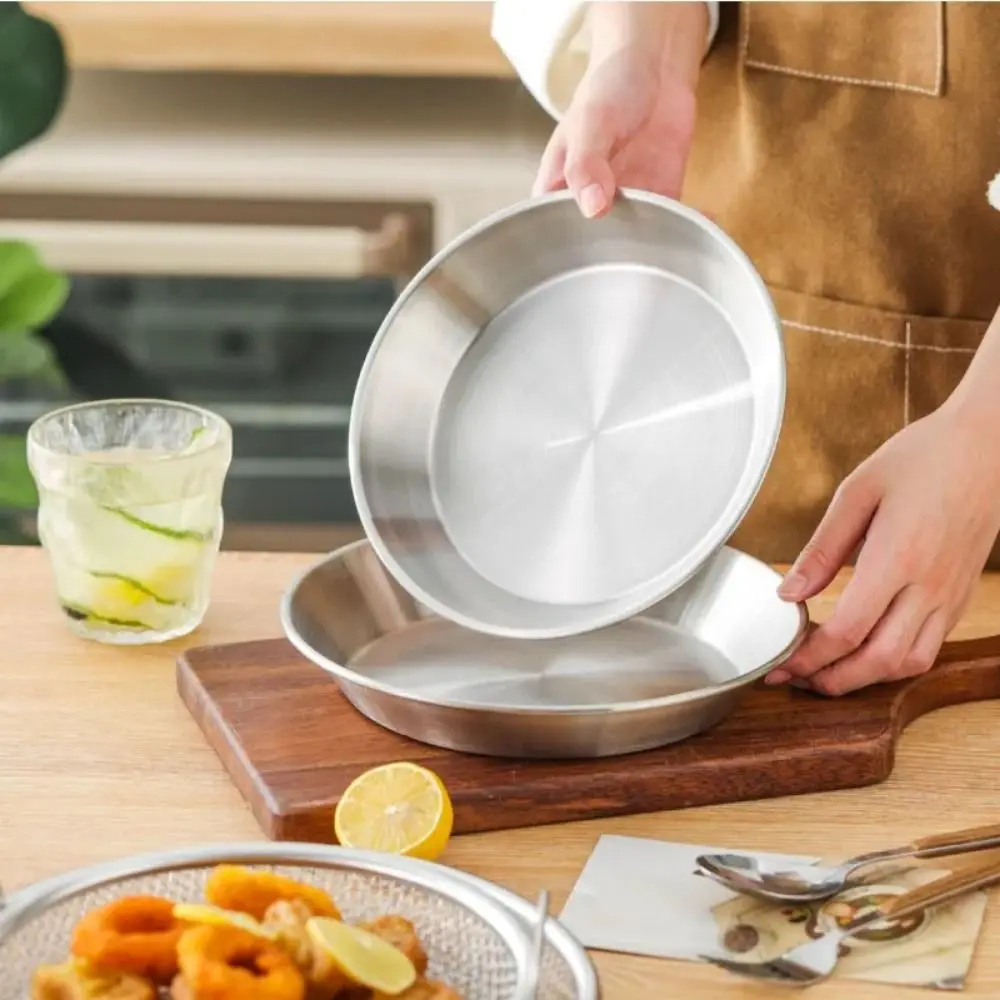 

18-26cm Cooking Oil Strainer Stainless Steel Round Fried Food Draining Rack Heat Resistant Reusable Oil Residue Filter Plate