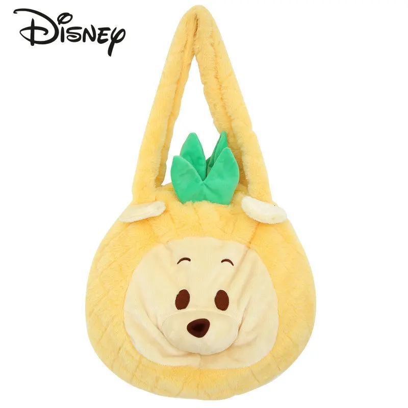 Disney Winnie Bear New Women's Shoulder Bag Fashion Advanced Underarm Bag Cartoon Multi Functional Casual Crossbody Phone Bag