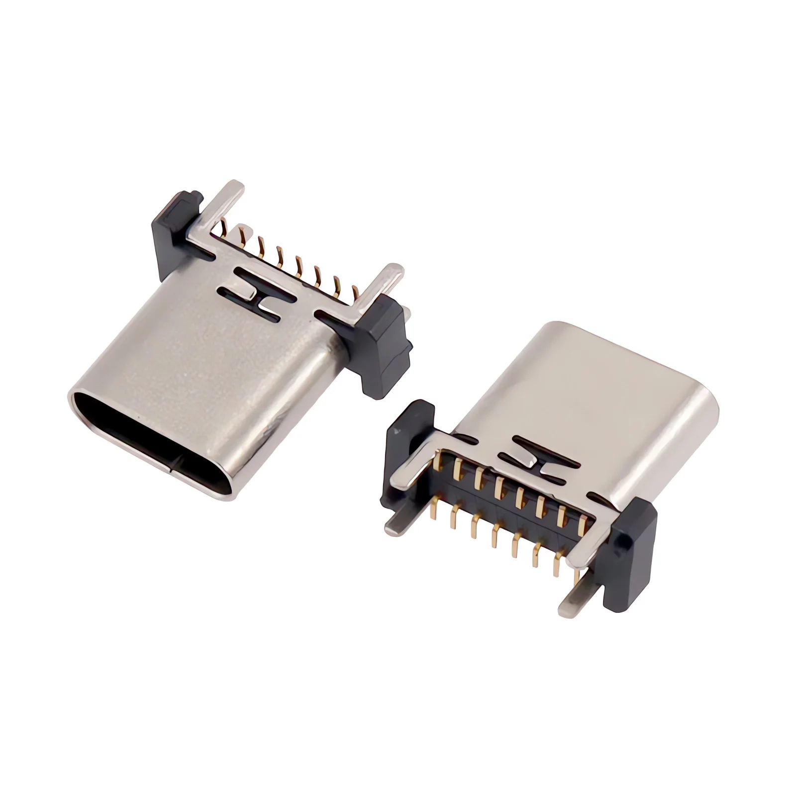 USB 3.1 Connector SMT Type C 16 Pin Female Jack Charging Port 3A High Current Fast Charging Interface DIY Repair SMD PCB Solder