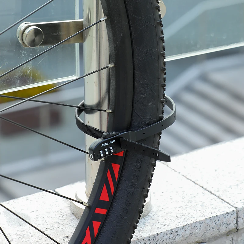 AliExpress ESLNF Bicycle Cable Tie Lock Anti-Theft Lock Road Bike Mountain Bike Bicycle Combination Lock Electric Bike Bicycle Helmet Combination