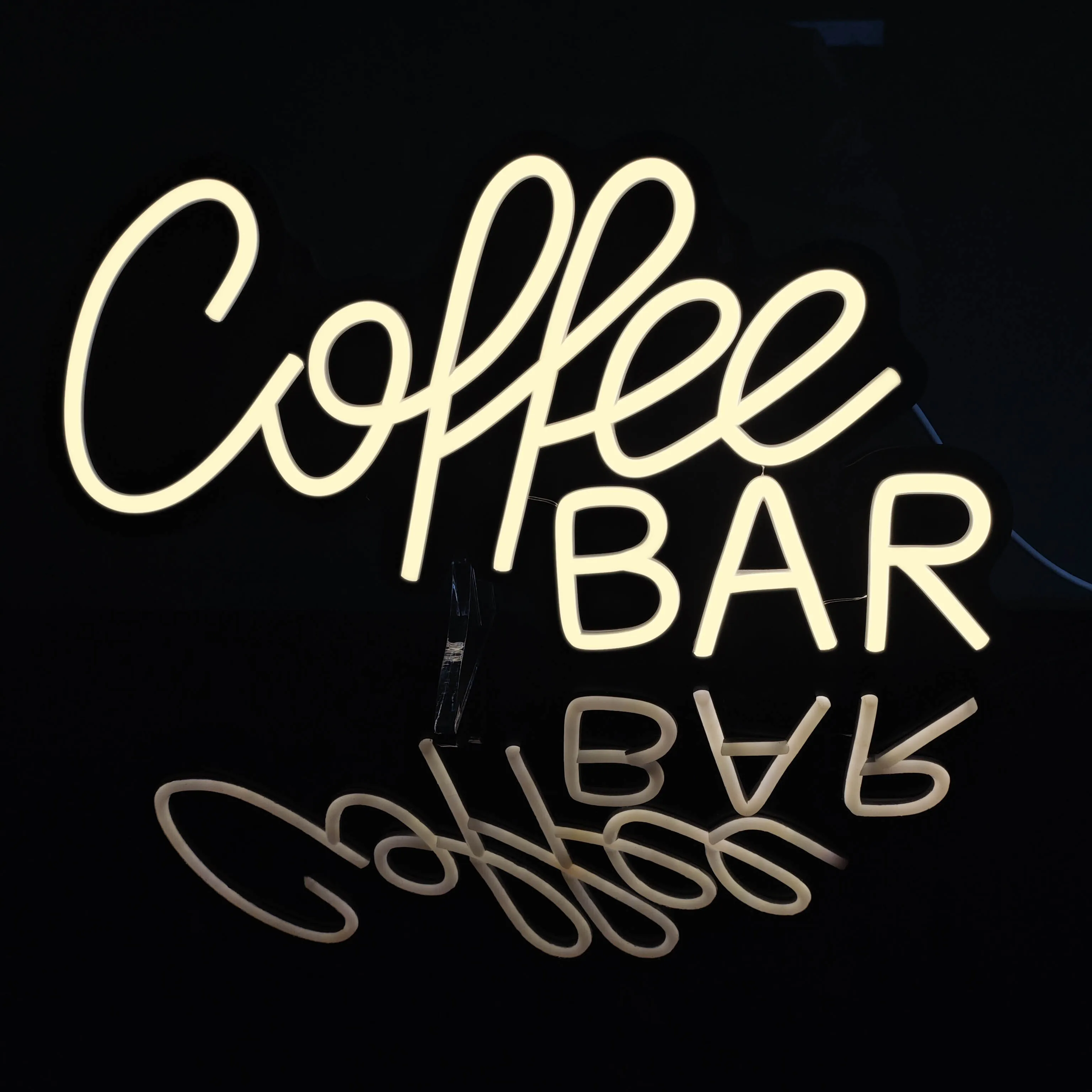 1 ديكور لافتة نيون القهوة، شعار قهوة نيون LED، ملحقات بار القهوة، المطعم، البار، ديكور الحفلات الفنية