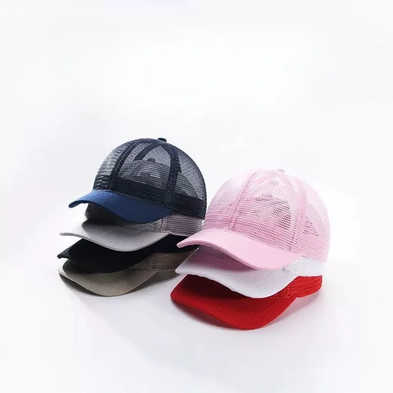 New Summer Cycling Short-Brimmed Baseball Cap: Fully Mesh, Breathable, Lightweight Riding Cap with Short Brim