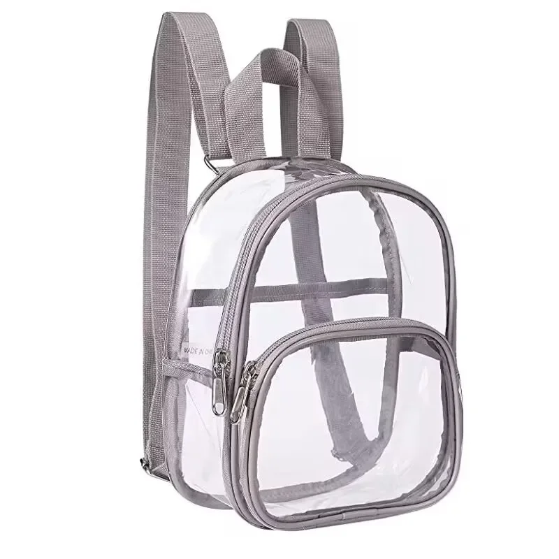 Transparent Pvc Waterproof Outdoor Women Backpacks Men Knapsack Students School Bags Female Casual Travel Rucksack Clear Bag