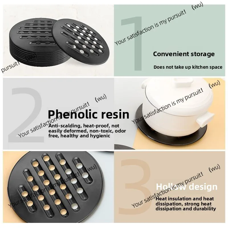 Suitable for thickened heat insulation mats, kitchen table mats, multifunctional non-slip and anti-scalding kettle mats
