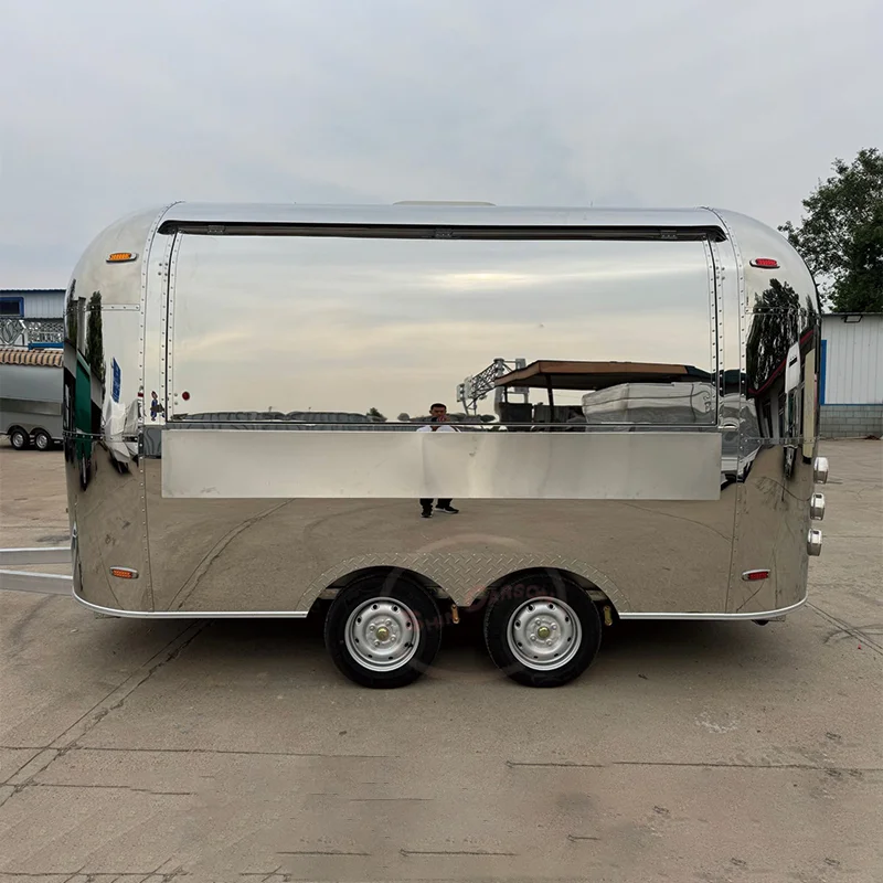 

Modern Mobile Food Trailer with Burger , Coffee Vending, and Pizza Oven for Sale