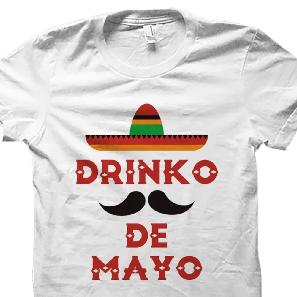 Camiseta Cinco De Mayo Drinko, vacaciones mexicanas, para beber el 5 de mayo, Os363