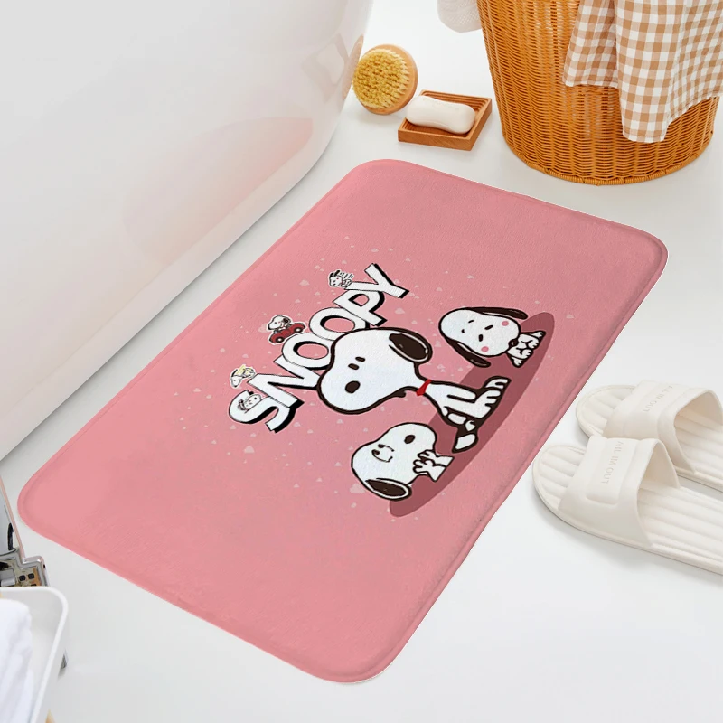 Rug for Bedroom Non Slip Carpet S-Snoopys  Veranda Floor Mat Floor Mats Front Door Funny Doormat Bathroom Rug Non-slip Mat Rug