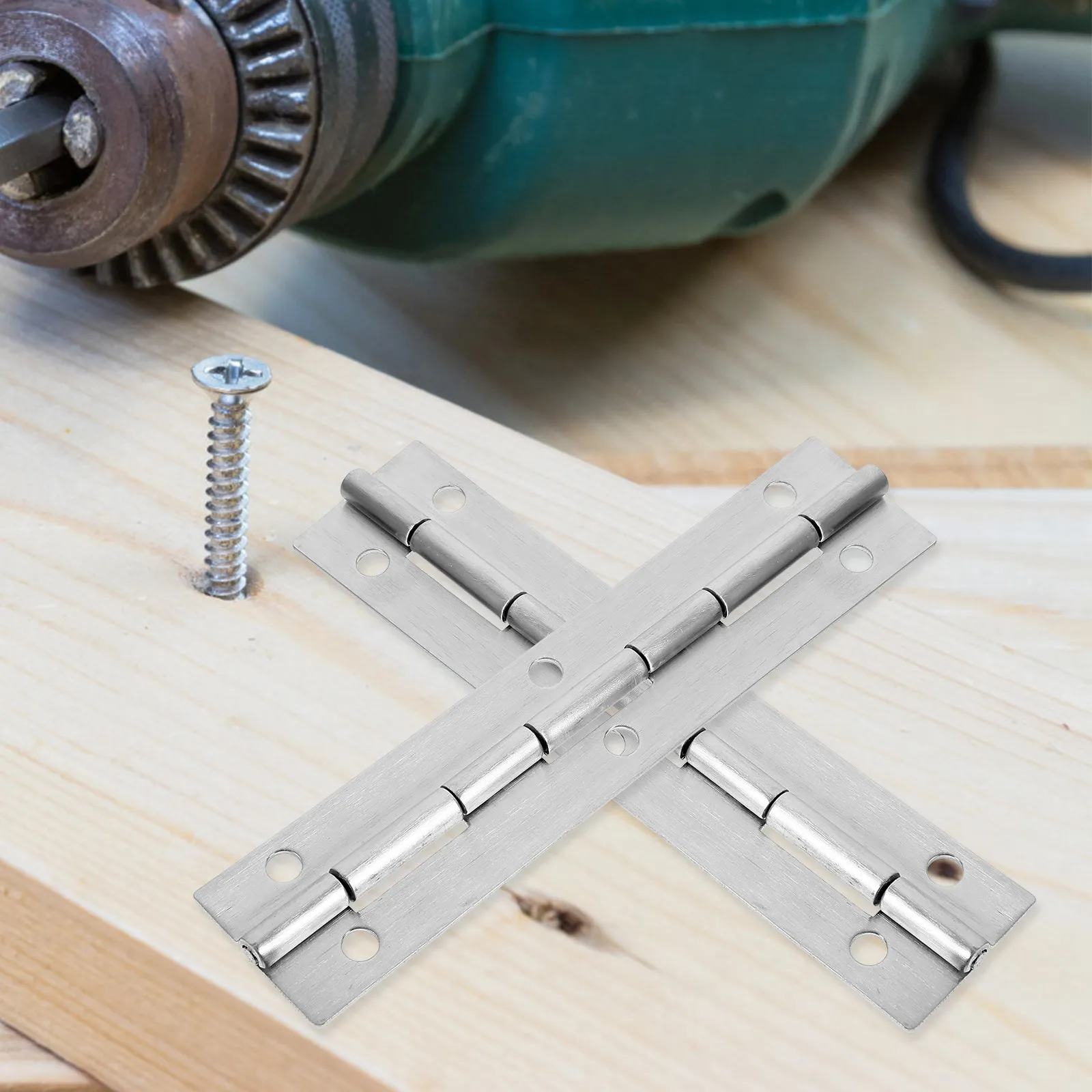 Heavy Duty Stainless Steel Piano Hinge Long Continuous Hinge for Cabinets Doors Toolboxes Silver Piano Hinges Long Hinges