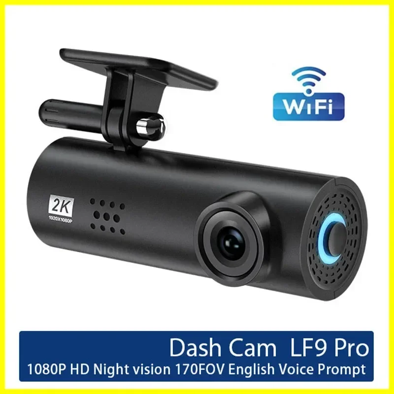 2K Car Dash Cam Camera Wifi DVR Video Recorder 2190x1080P Night Vision 24H Parking Monitor App Real-time View G-Sensor Dashcam