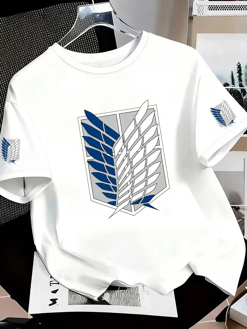 Attack on Titan Anime Men's T-shirt Summer Short Sleeved Cartoon Men Women's T-shirt Cotton 2026 Fashion Couple's Top 2026 New