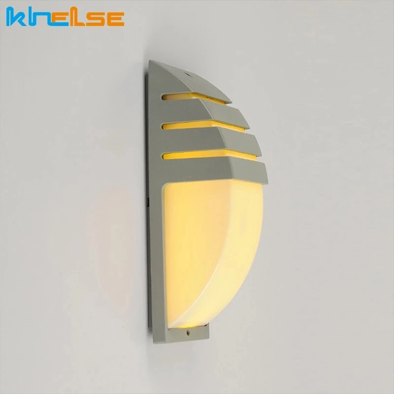 Luz LED de pared impermeable para porche, lámpara de pared moderna de 10W, con Sensor de movimiento, para Villa, patio, jardín, iluminación exterior