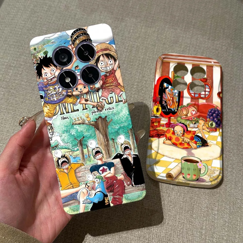 

One Piece Illustration Cover For Redmi 9i 10 10C 14C 13C 9A 11A 12C A1 A2 A3 A4 K30 K70 Pro Ultra 5G Feilin Wave Oil Shell