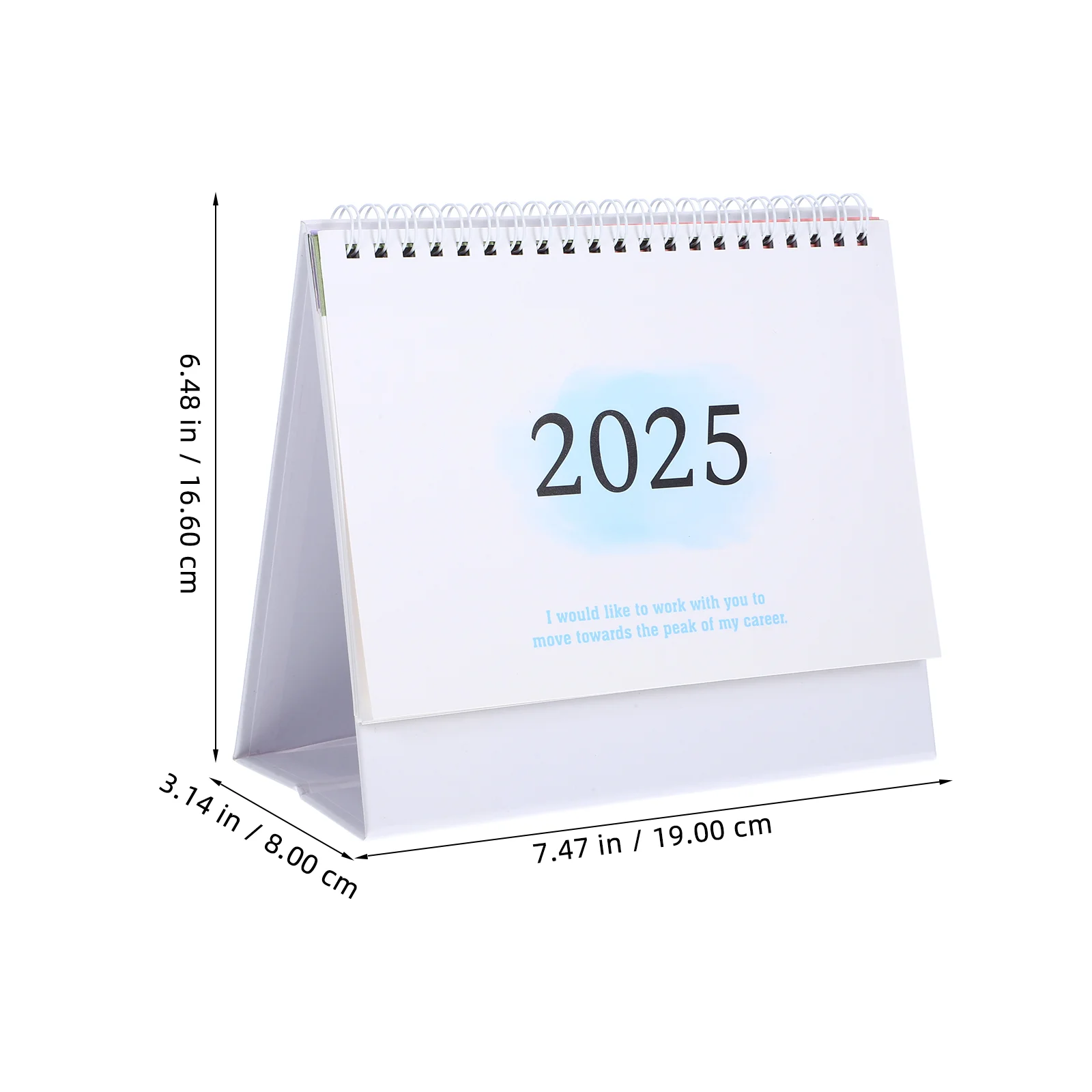 Imagem -06 - Calendário de Mesa Quadro Branco Decorativo em pé Escritório Virar a Página Nota Papel Acessórios Mensais 2025